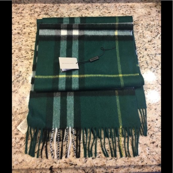 Rare Green Burberry Scarf - Picture 1 of 3